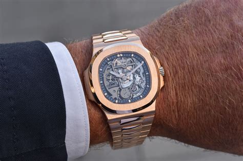 patek philippe gold skeleton|Patek Philippe self winding watches.